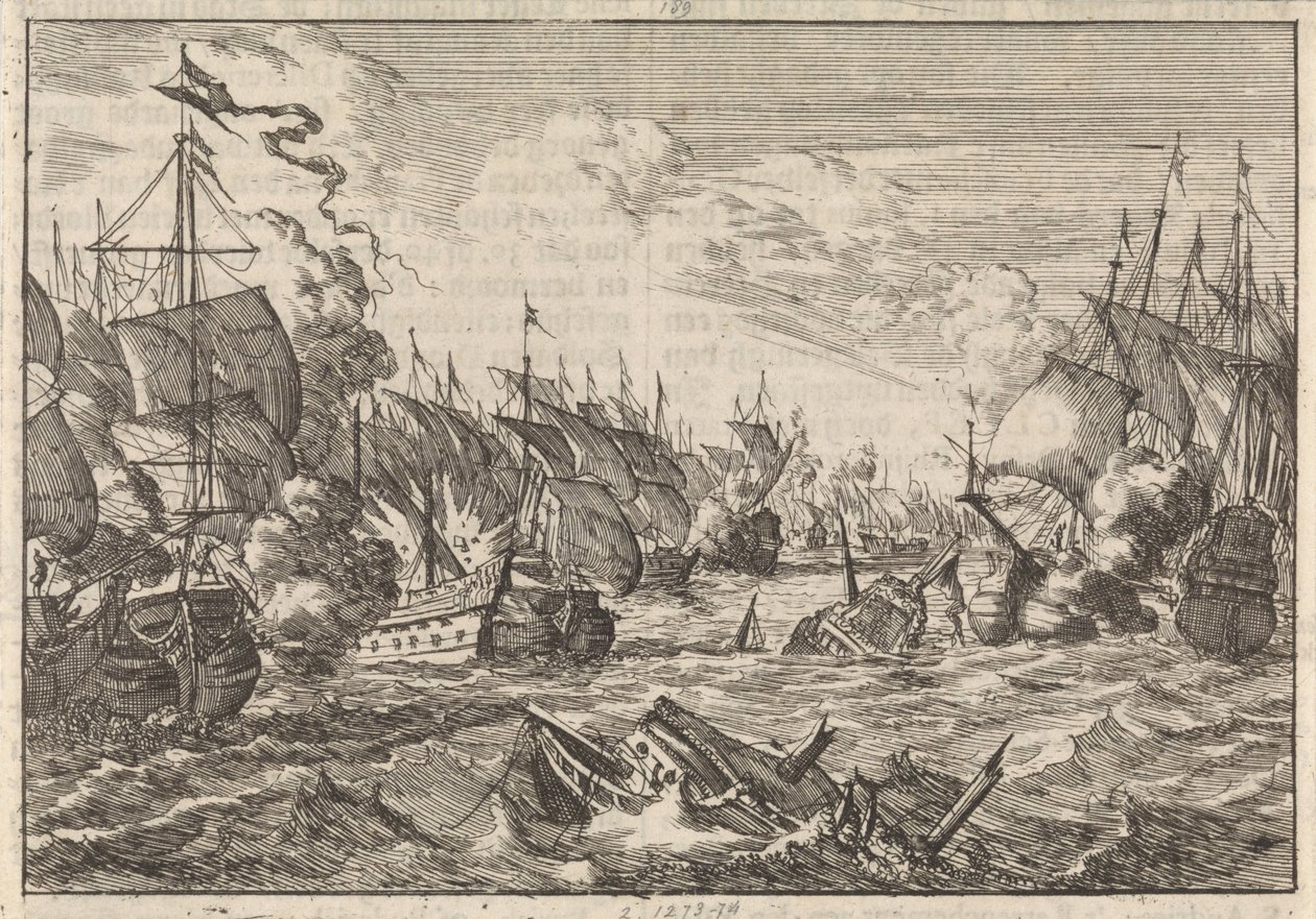 Schlacht bei Solebay, 1672 von Caspar Luyken