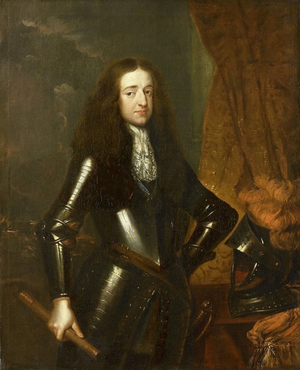 Porträt von Willem III (1650-1702), Prinz von Oranien und seit 1689 König von England von Caspar Netscher