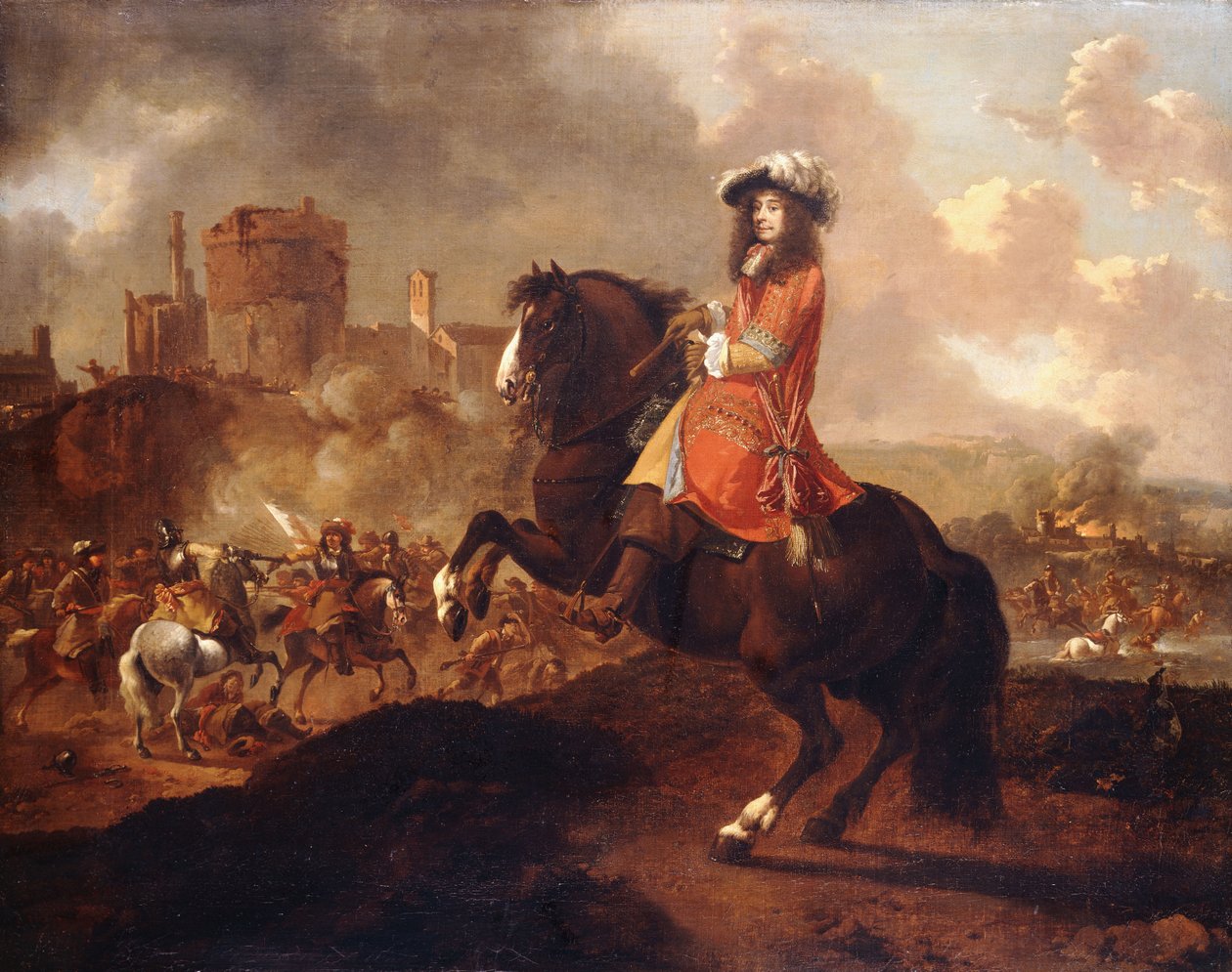 Porträt eines Edelmanns, identifiziert als James, Herzog von Monmouth von Caspar Netscher
