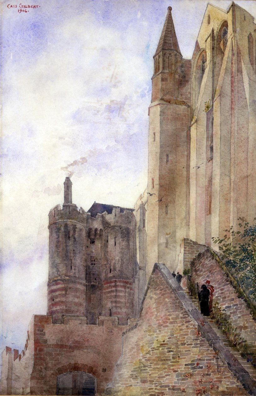 Mont Saint Michel, Frankreich von Cass Gilbert