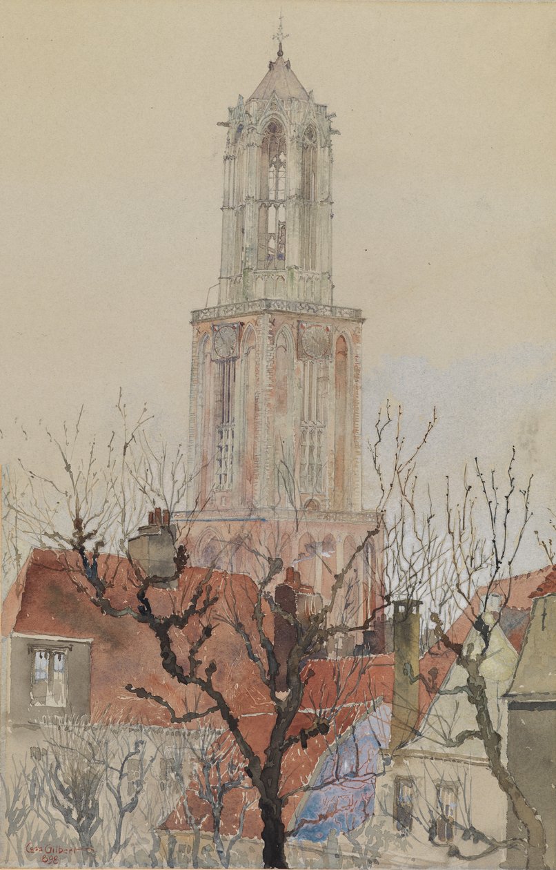 Turm der Kathedrale von Utrecht, Holland von Cass Gilbert