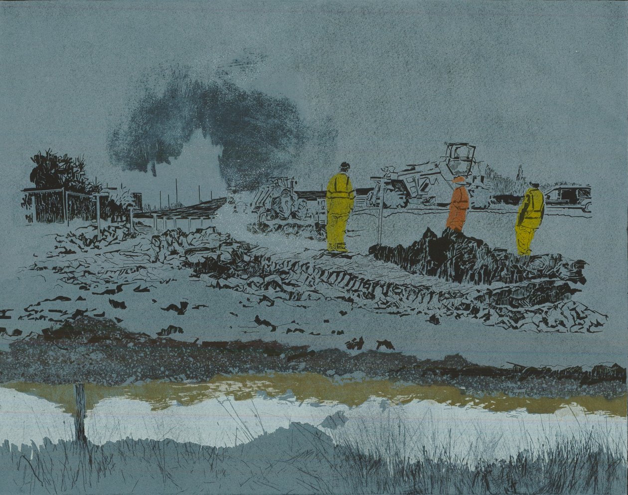 Kalk auf dem Land, 2014 von Catherine Sutcliffe Fuller
