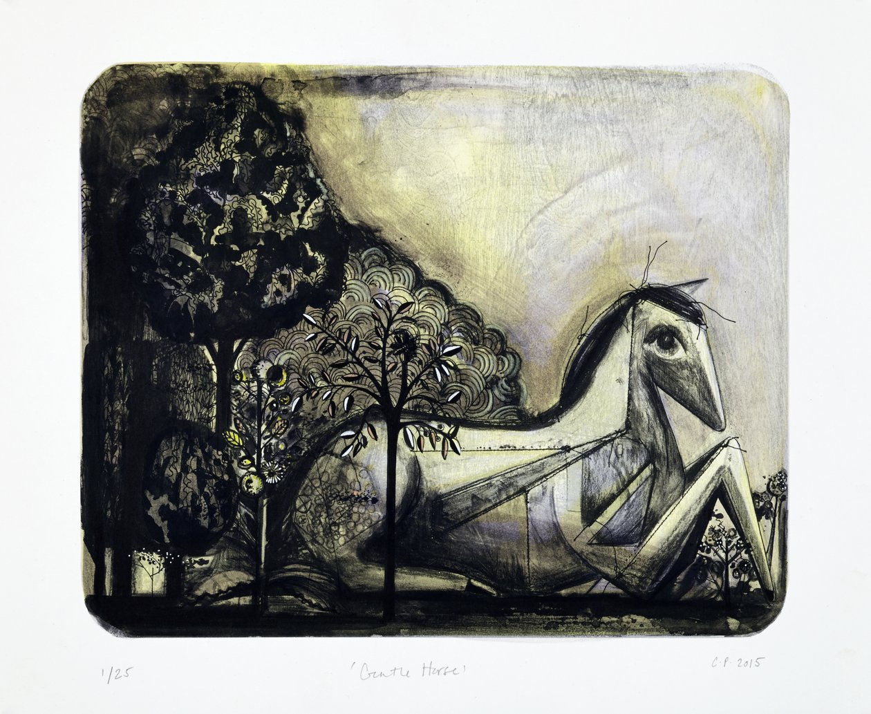 Sanftes Pferd, 2015 von Cathie Pilkington