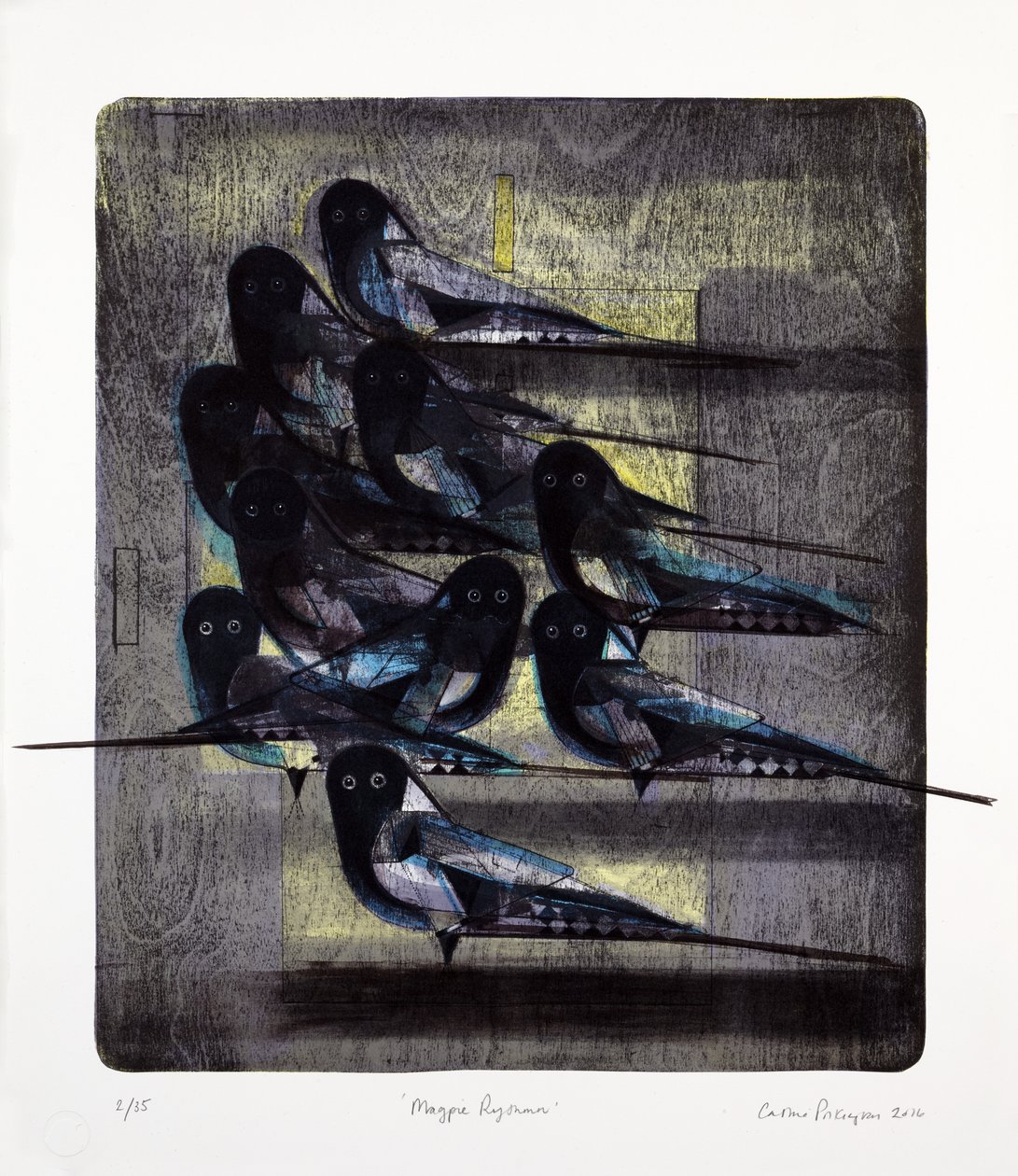 Elsterrhythmus, 2016 von Cathie Pilkington