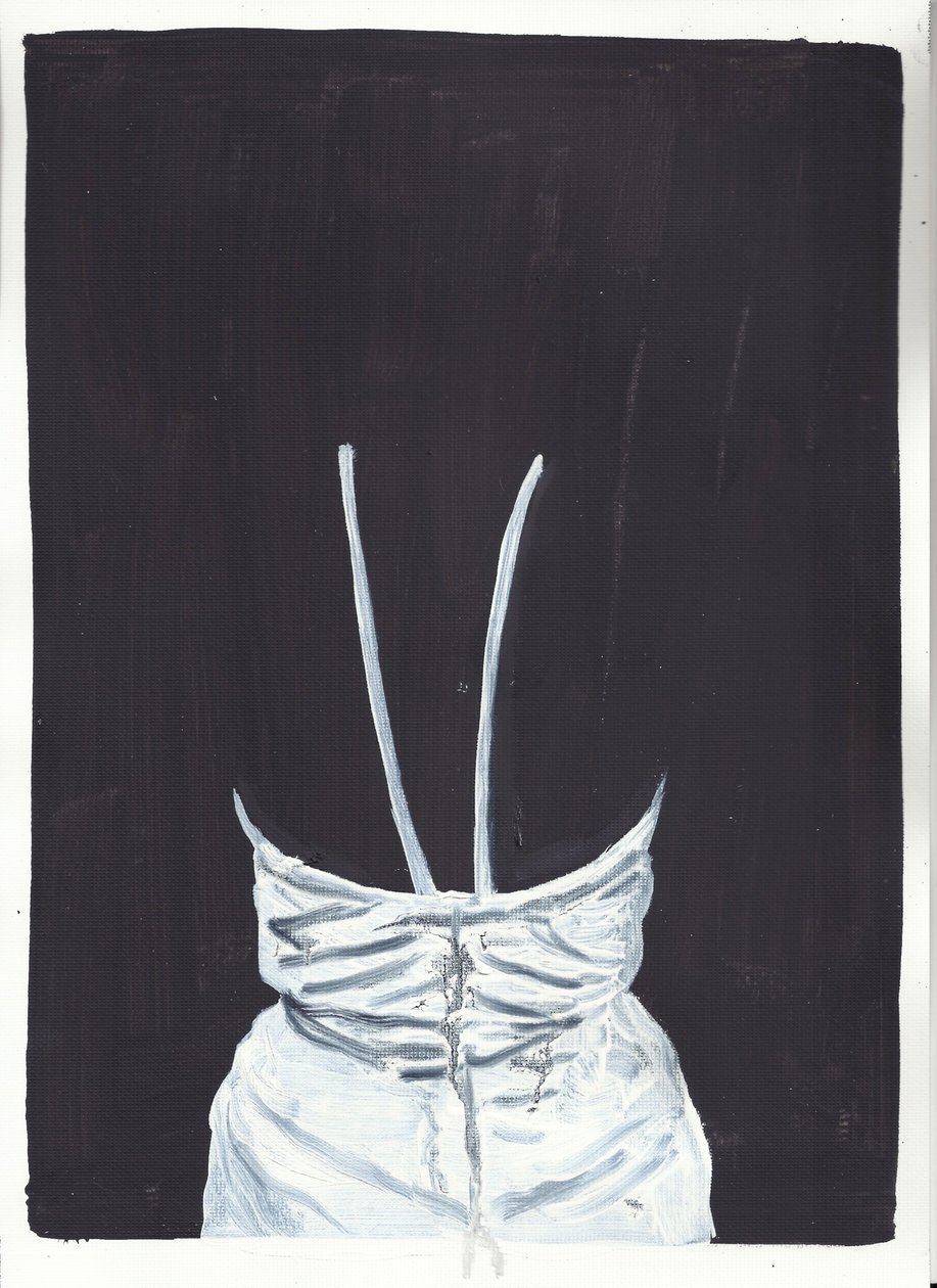 Das Mädchen oben 1, Rückseite von Cathy Lomax