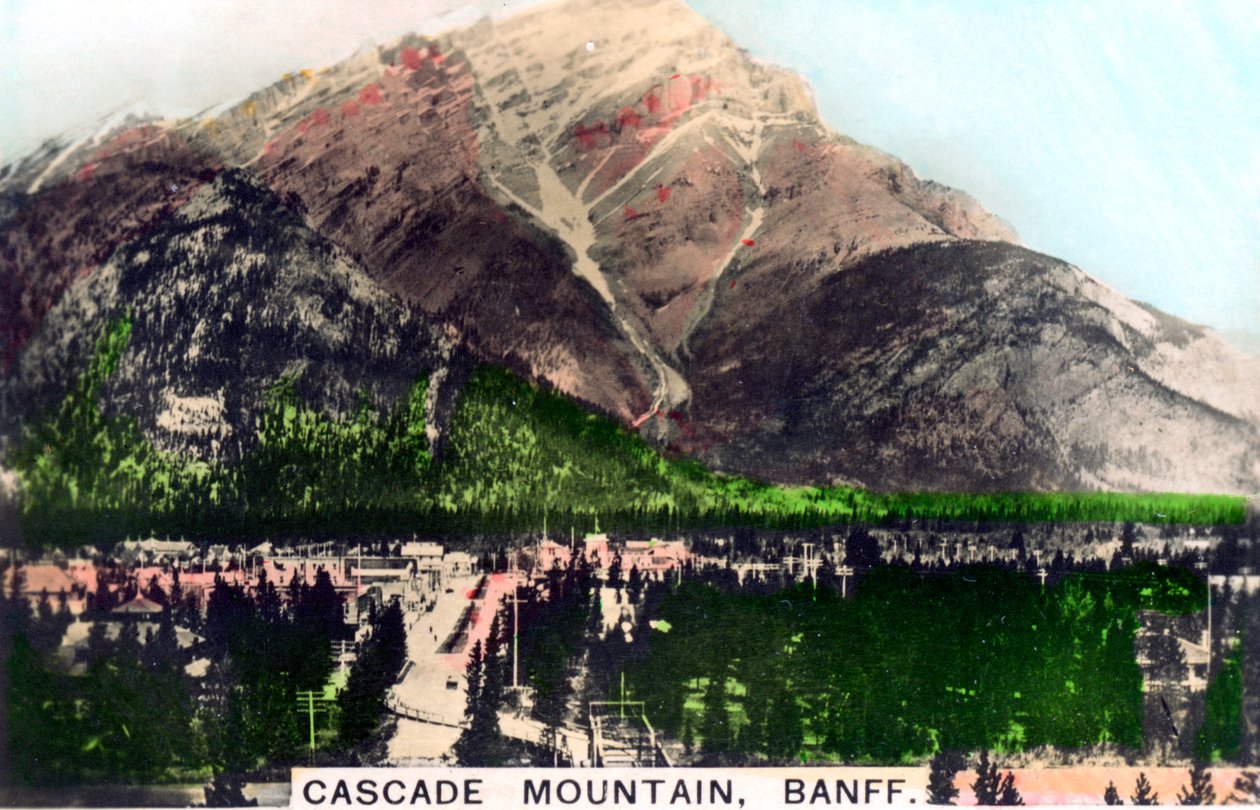 Cascade Mountain, Banff, Alberta, Kanada, ca. 1920er Jahre von Cavenders Ltd