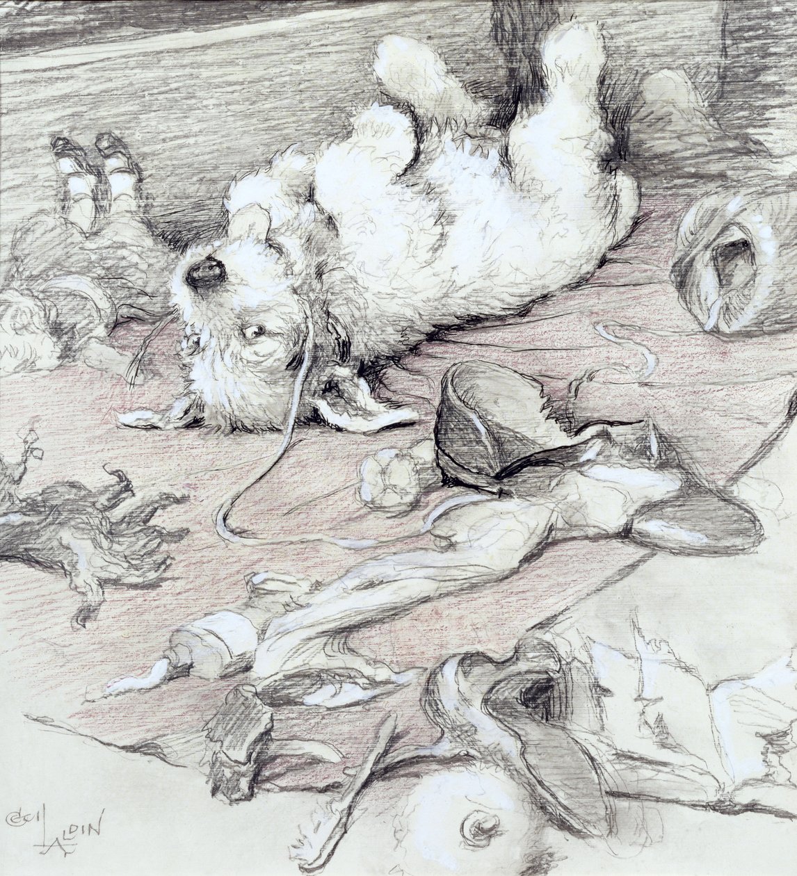 Unartiger Welpe von Cecil Charles Windsor Aldin