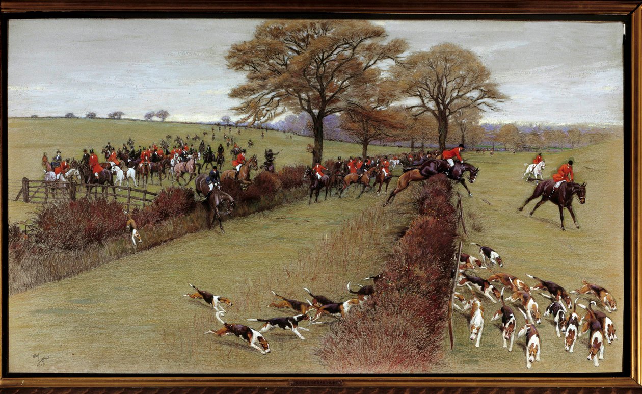 Jagdszene, South Berks von Cecil Charles Windsor Aldin