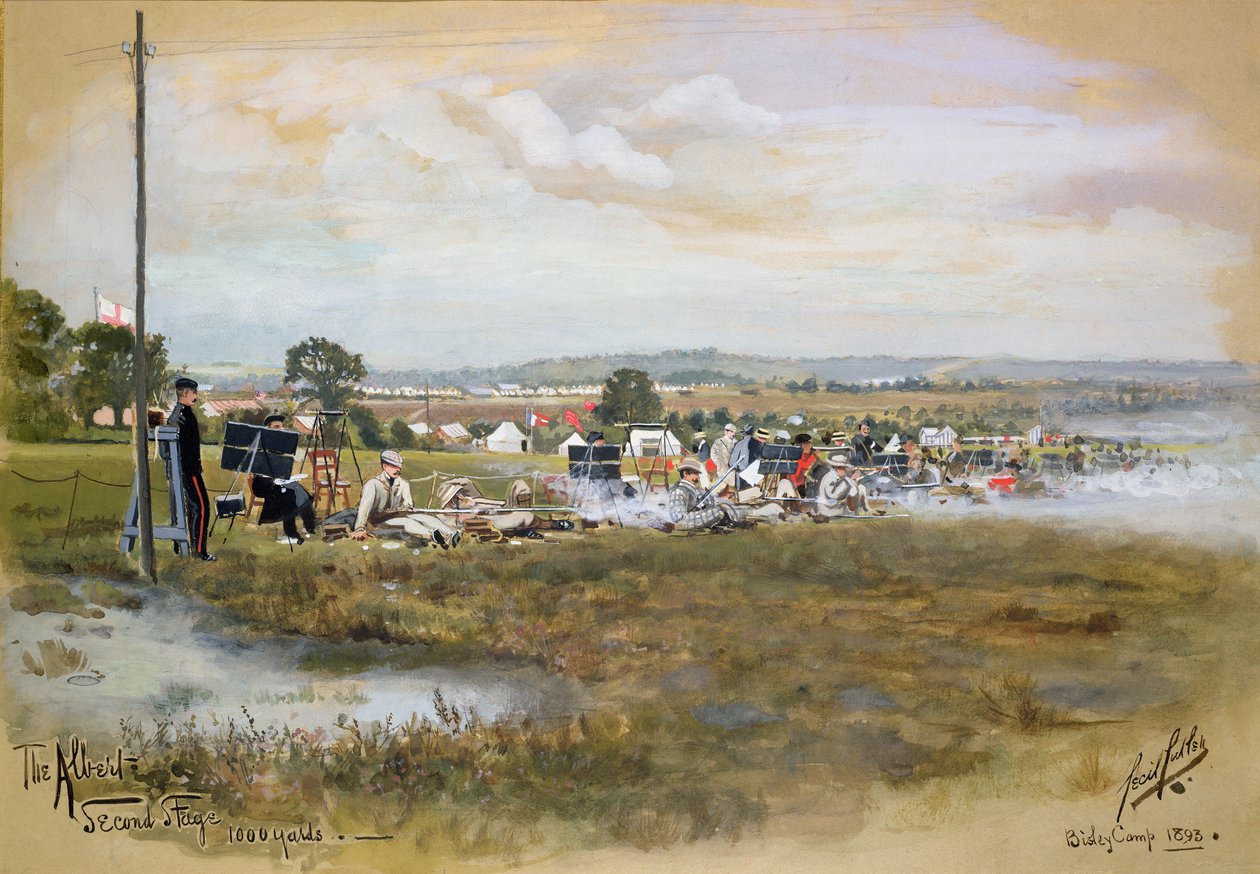 Der Albert - Zweite Etappe, 1000 Yards, Bisley Camp, 1893 von Cecil Cutler