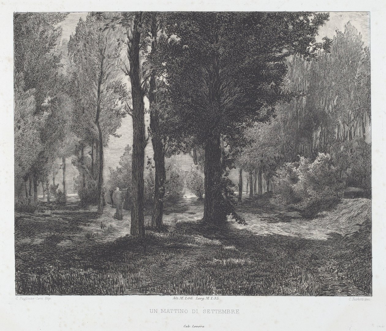 Ein Septembermorgen von Celestino Turletti, after Clemente Pugliese Levi