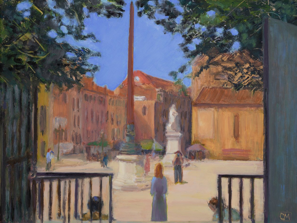 Posieren in Campo Santo Stefano von Celia Montague