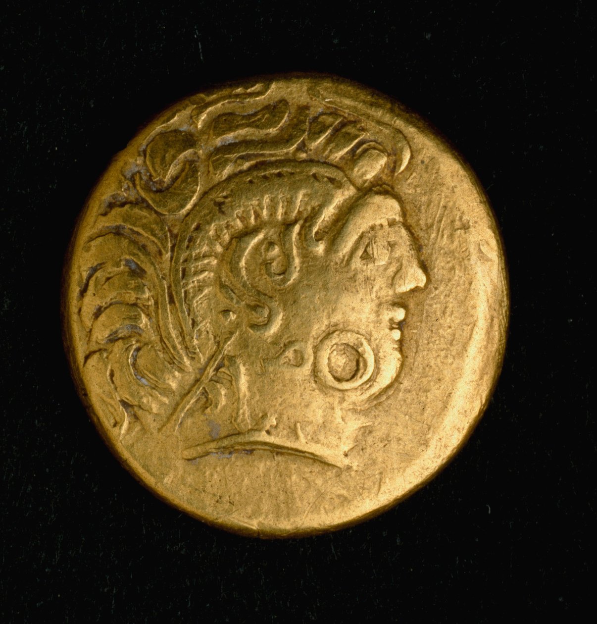 Keltische Kunst: Statere der Sequani, Goldmünze. 3.-2. Jahrhundert v. Chr. Paris, B.N. von Celtic