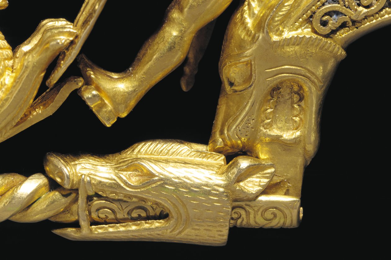 Sehr wichtige La Tene Kriegerfibel (Detail) von Celtic