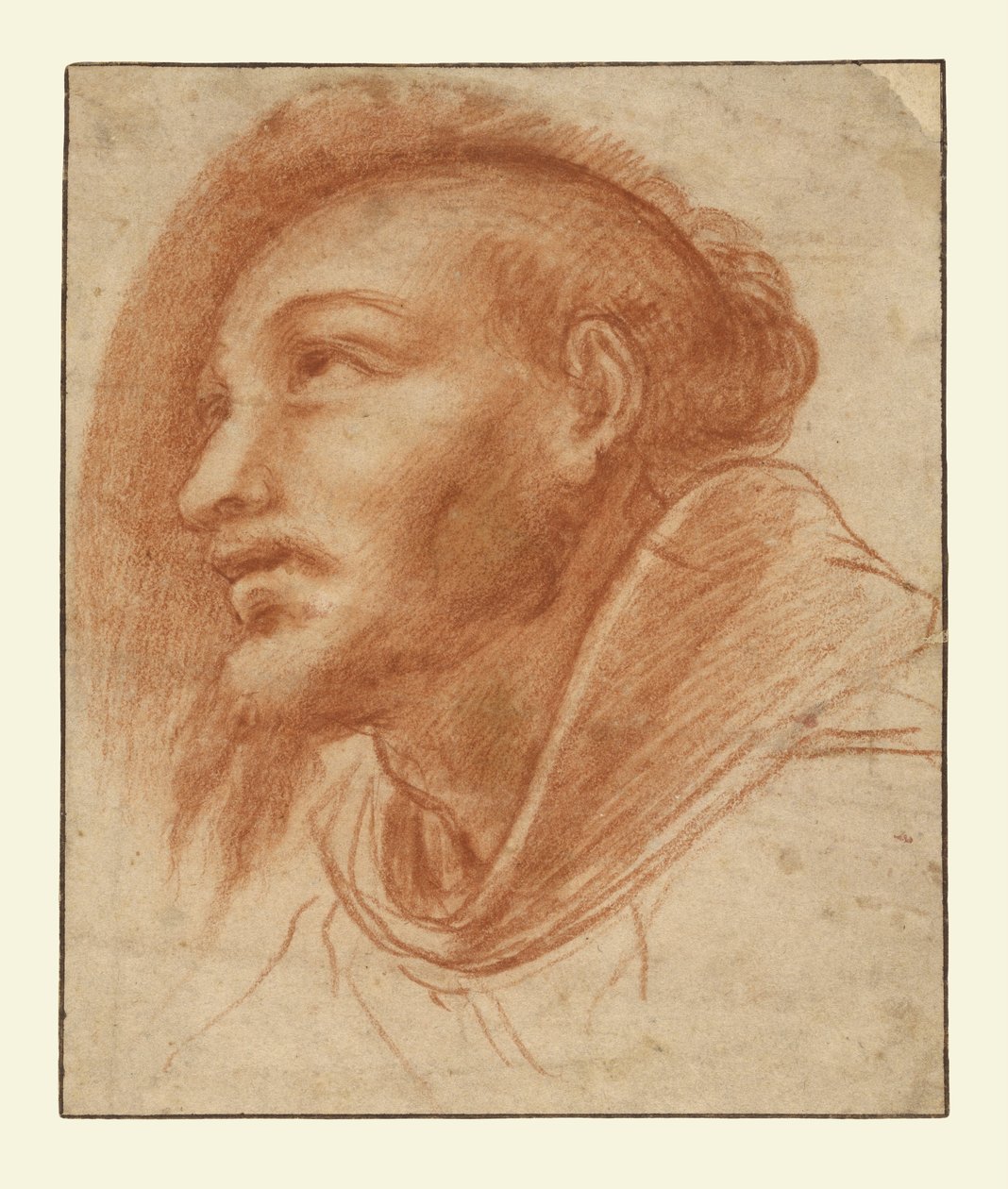 Studie eines Franziskanermönchs (möglicherweise Heiliger Franziskus) von Cerano (Giovanni Battista Crespi)