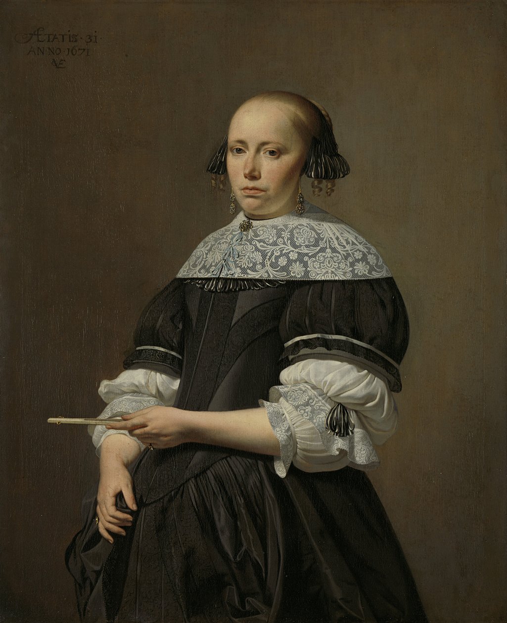 Porträt von Elisabeth van Kessel, 1671 von Cesar Boetius van Everdingen