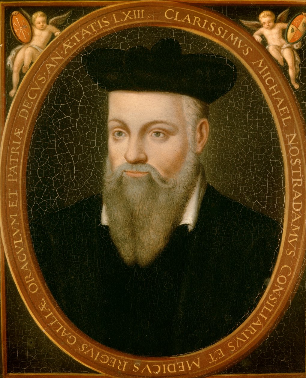 Porträt von Michel de Nostradamus, bekannt als Nostradamus, Astrologe von Cesar Nostradamus