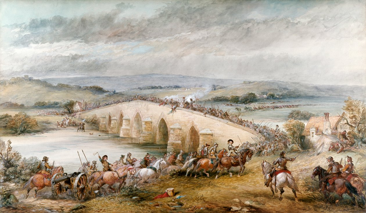 Die Schlacht von Preston und Walton, 17. August 1648, 1877 von Charles Cattermole