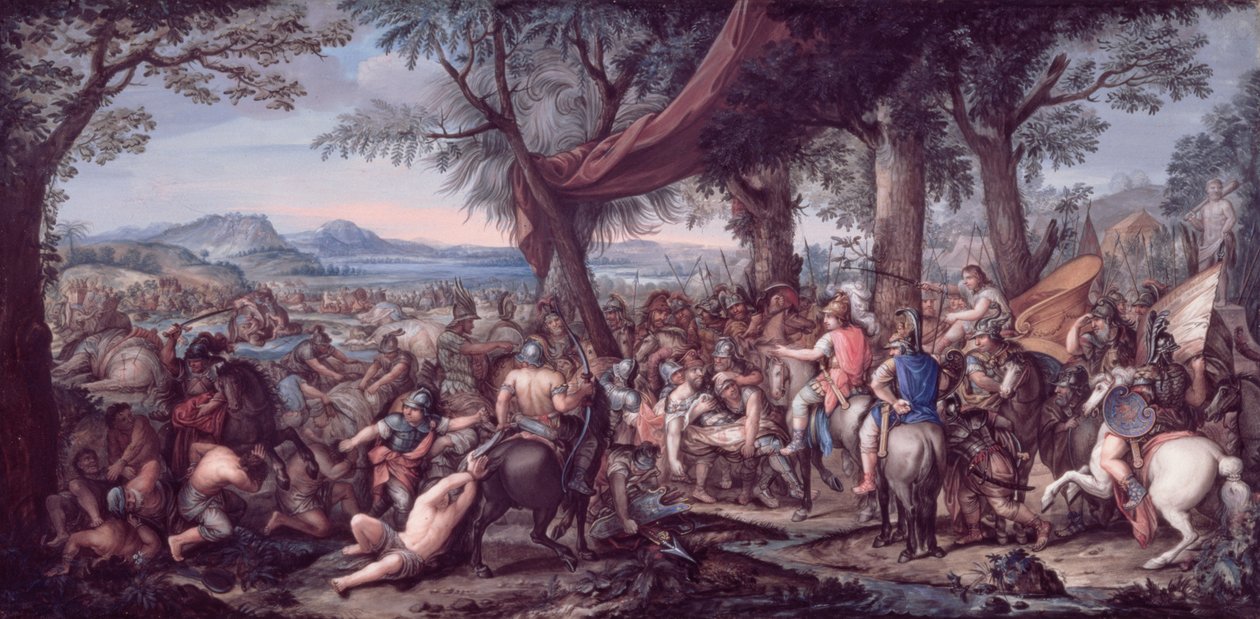 Alexander in der Schlacht von Arbela von Charles Le Brun