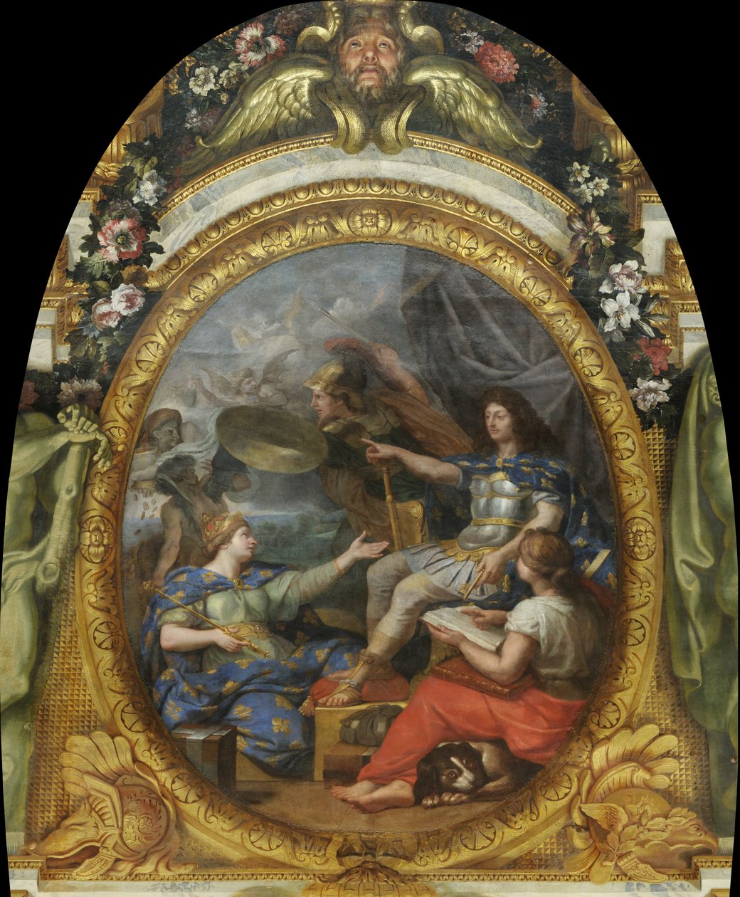 Die Ordnung in den Finanzen wiederhergestellt, 1662 von Charles Le Brun
