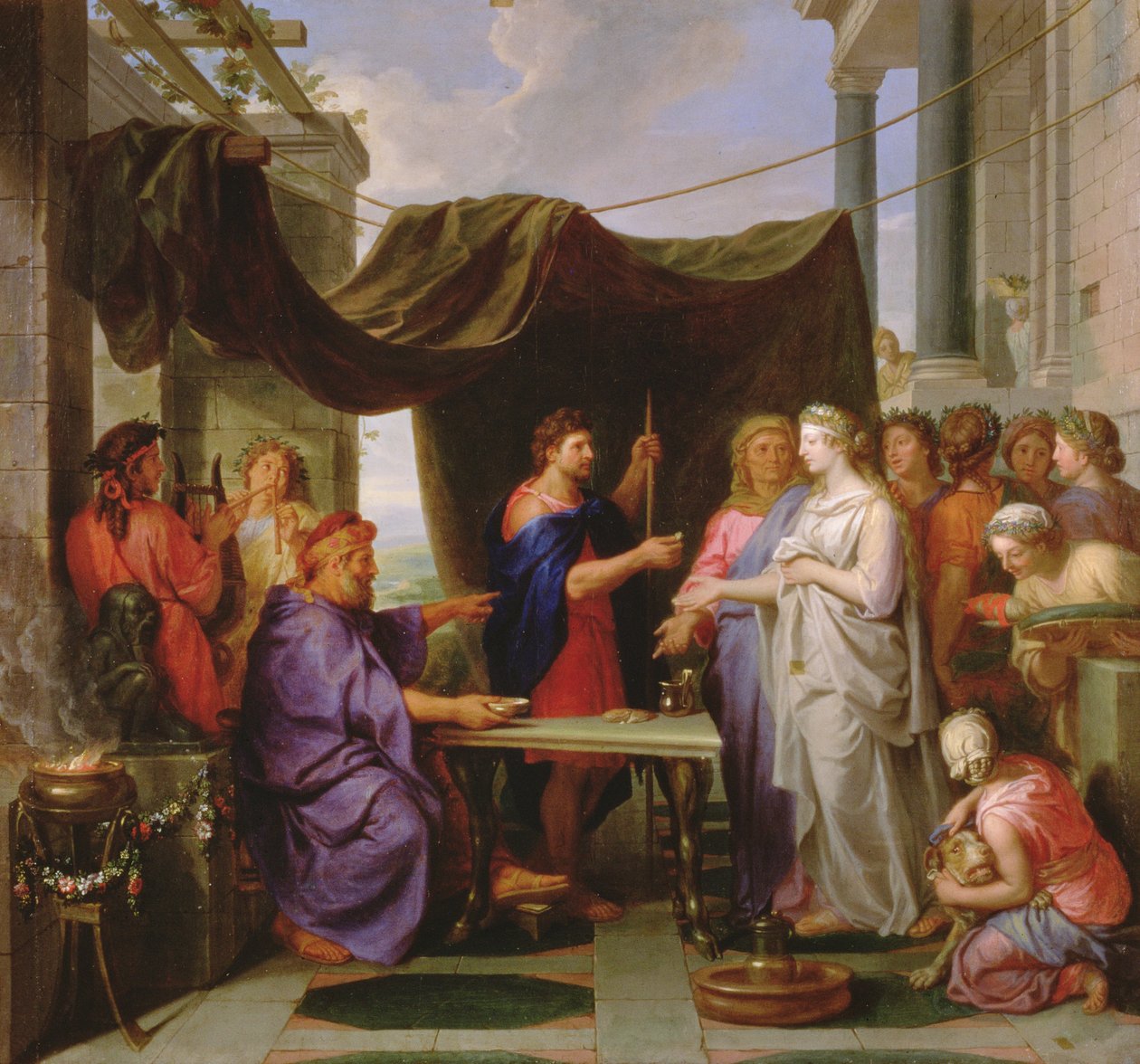Die Hochzeit von Moses und Zipporah von Charles Le Brun