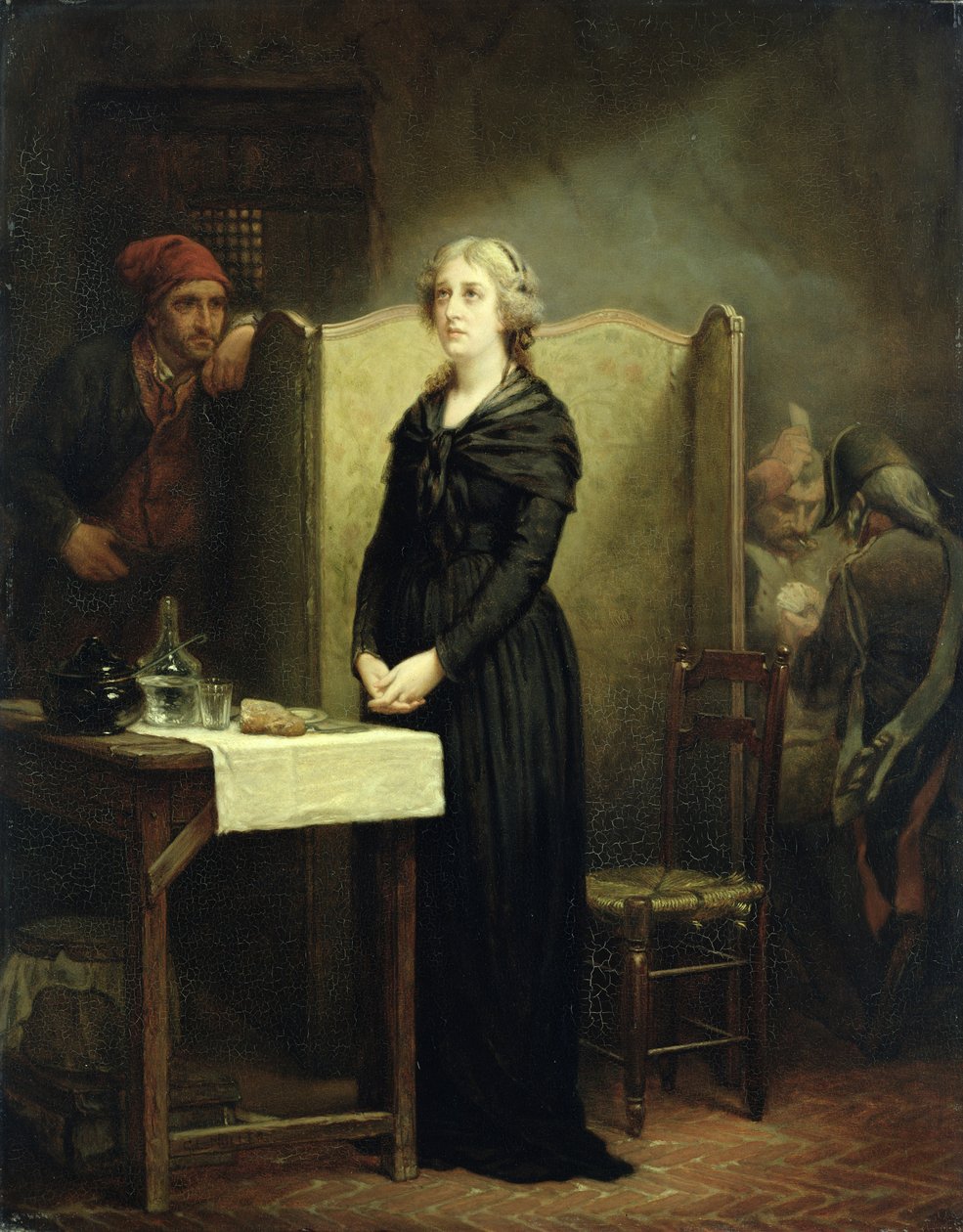 Königin Marie Antoinette in der Conciergerie: Der Gebetstisch von Charles Louis Lucien Muller