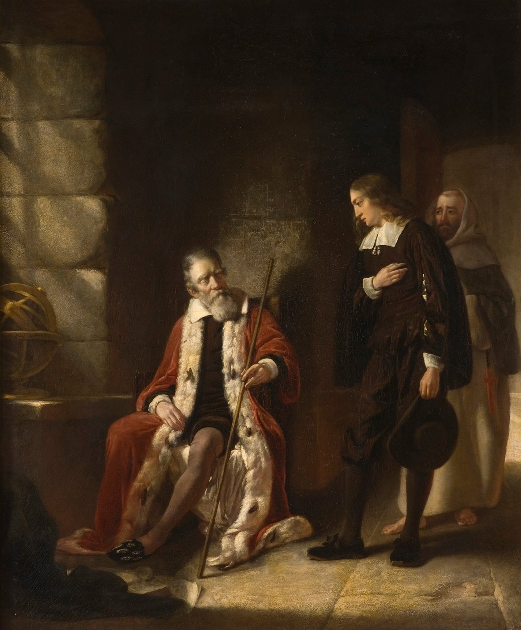 Das Treffen von Milton mit Galileo von Charles Lucy