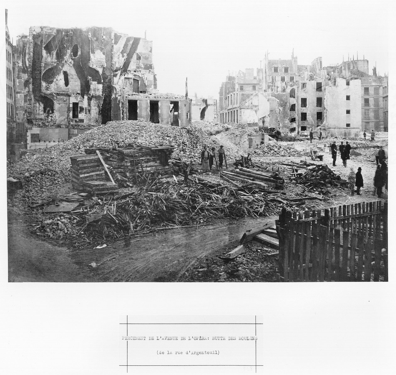 Bau der Avenue de l
