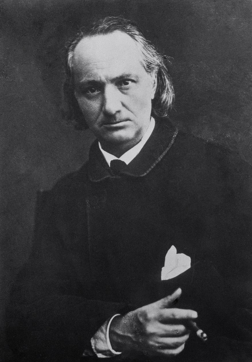 Charles Baudelaire (1821-67) mit einer Zigarre, 1864 von Charles Neyt