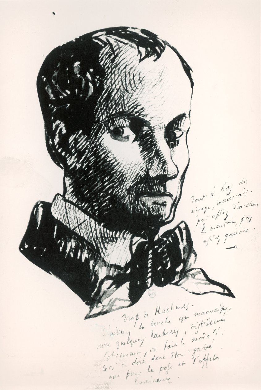 Selbstporträt von Charles Pierre Baudelaire