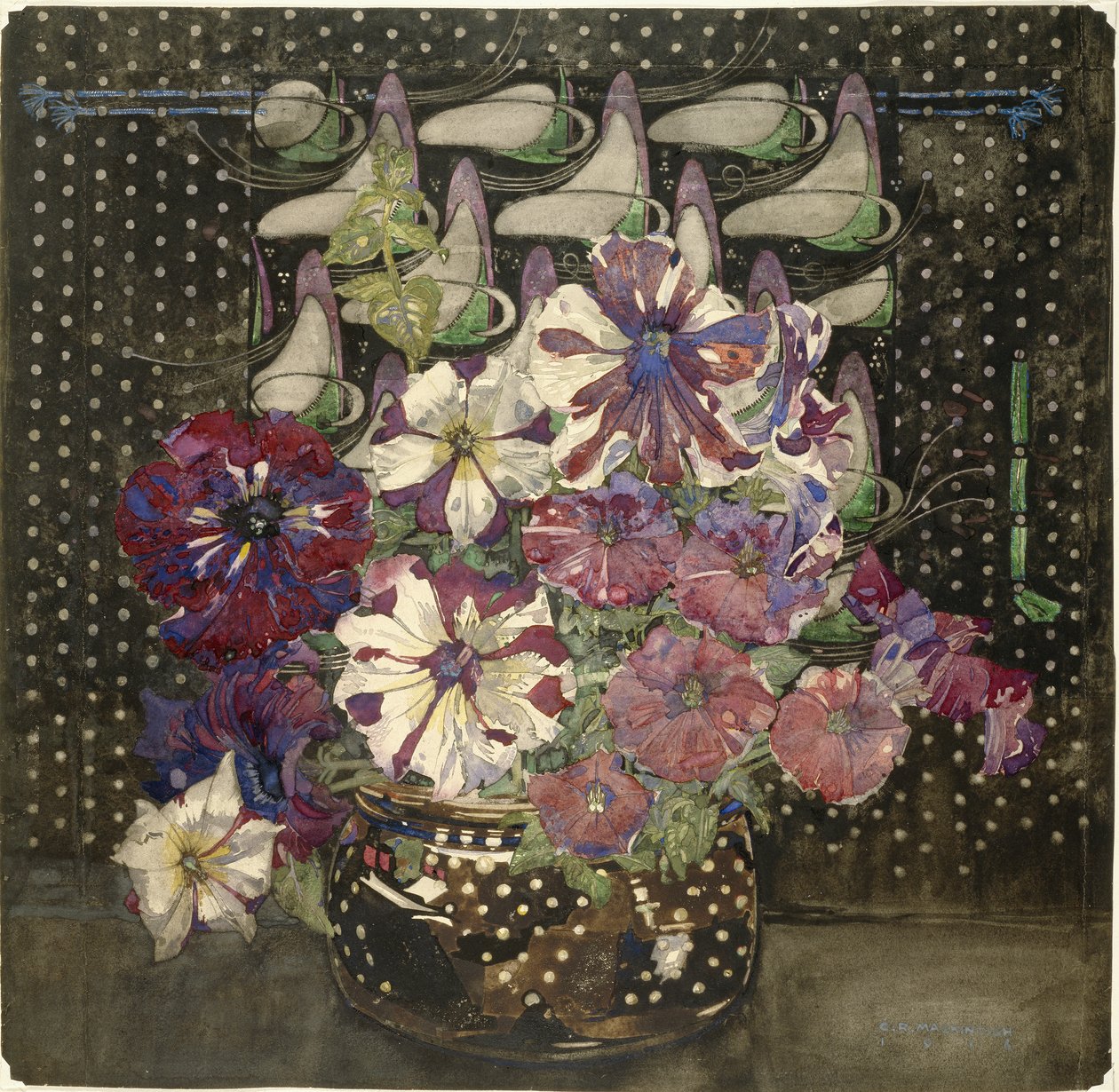 Petunien, 1916 von Charles Rennie Mackintosh