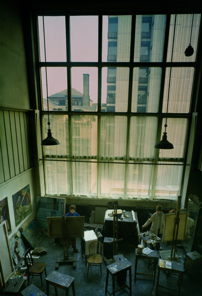 Ansicht eines Studios, erbaut 1897-99 von Charles Rennie Mackintosh