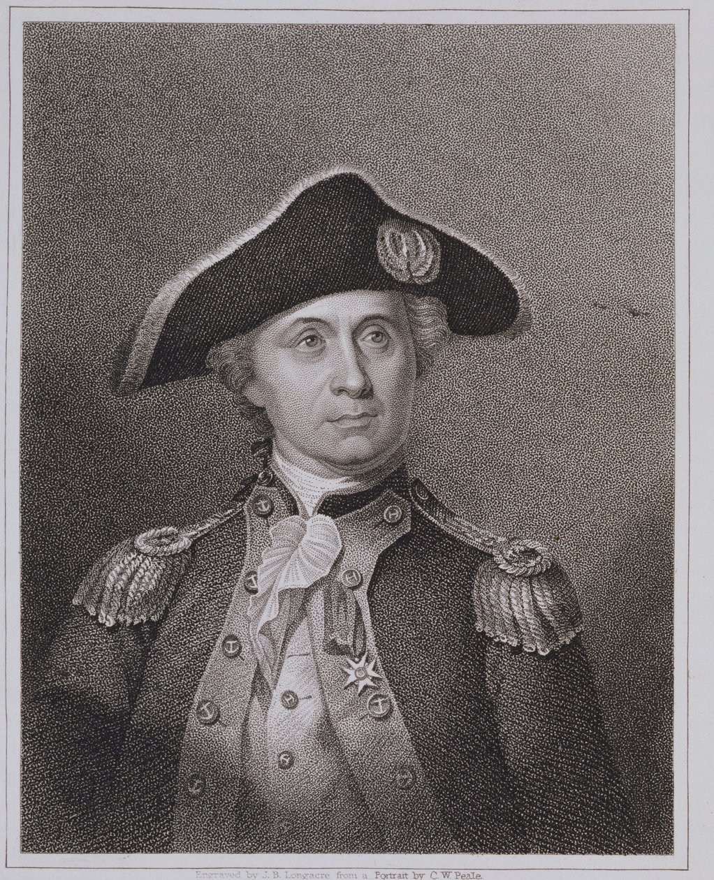John Paul Jones (1747-92), gestochen von James Barton Longacre (1794-1869) von Charles Willson Peale