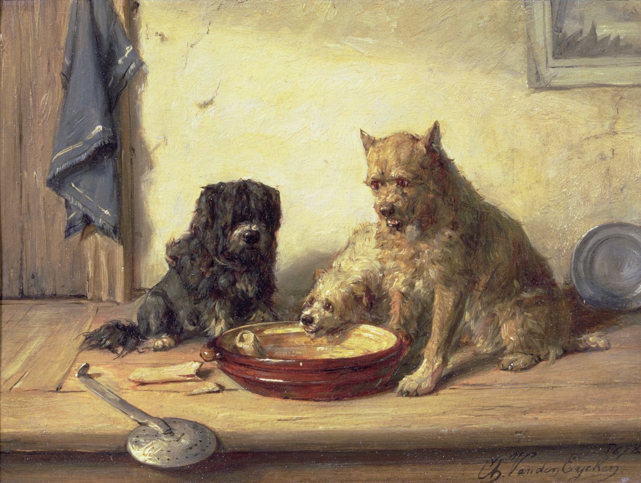 Streitpunkt, 1878 von Charles van den Eycken