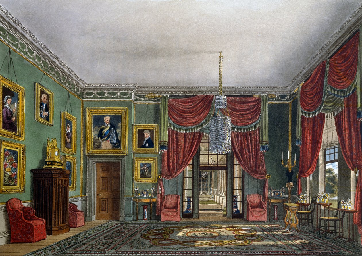 Grüner Pavillon, aus Die Geschichte der königlichen Residenzen von Charles (after) Wild
