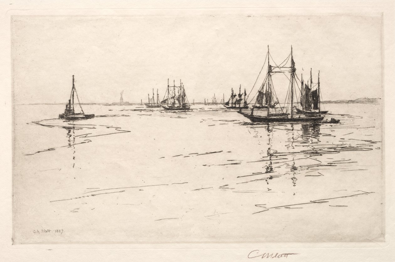 Buttermilk Channel, New York, 1889 von Charles Adams Platt