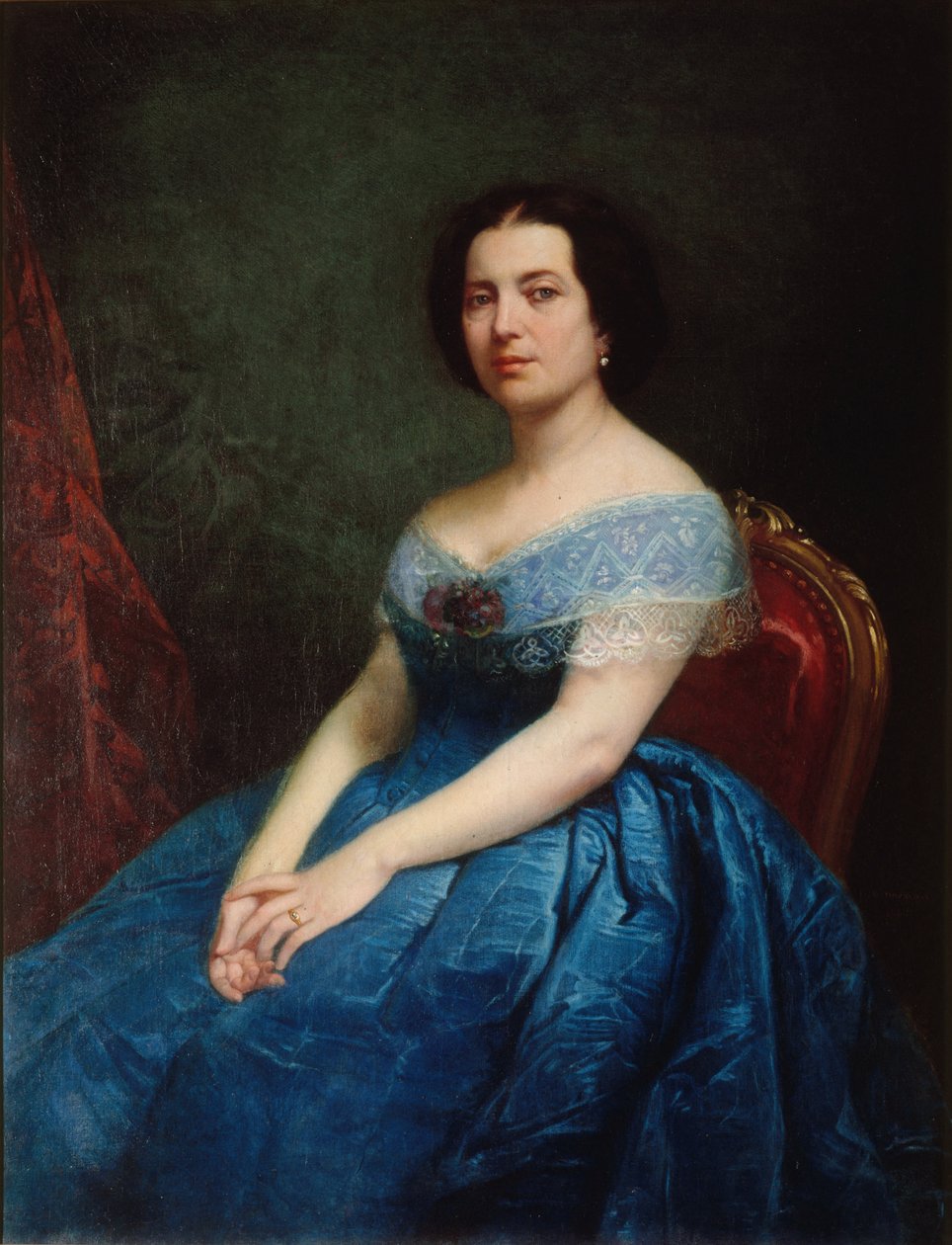 Porträt von Ernesta Grisi 1816-1895, 1866 von Charles Adolphe Bonnegrace