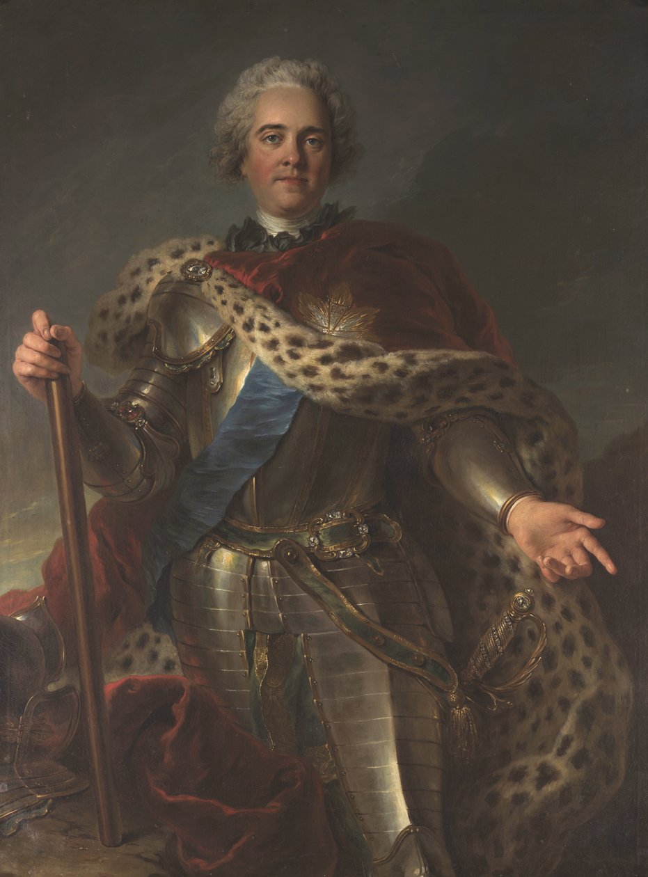 Hermann Moritz Graf von Sachsen (1696-1750), genannt Marschall von Frankreich von Charles Antoine Coypel