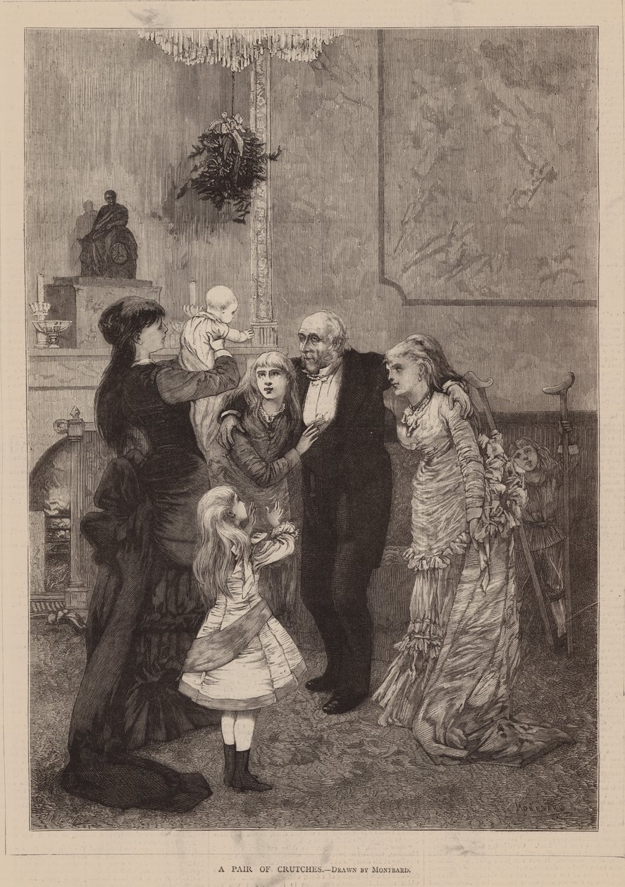 Ein Paar Krücken von Charles Auguste (1841-1905) (after) Loye