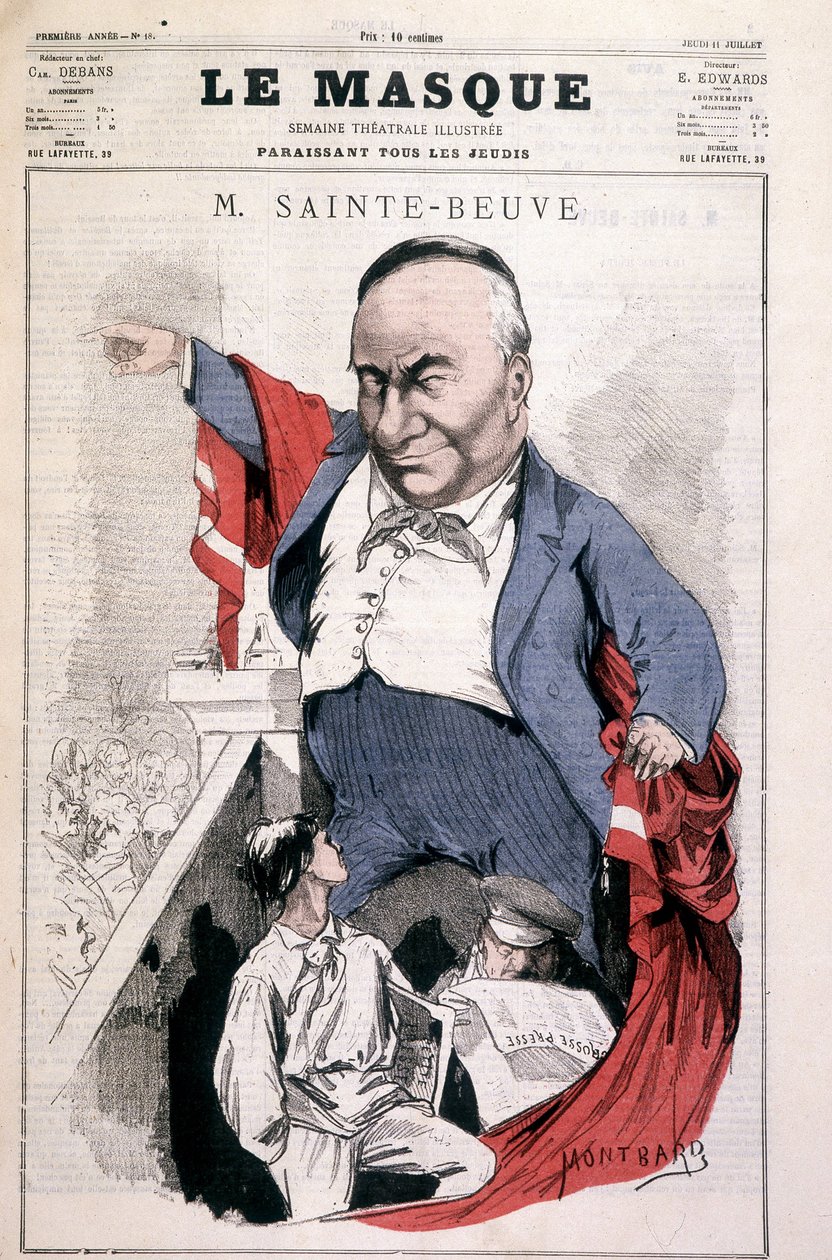 Sainte-Beuve - von Montbard, in „Le Mask“ vom 11/07 von Charles Auguste Loye