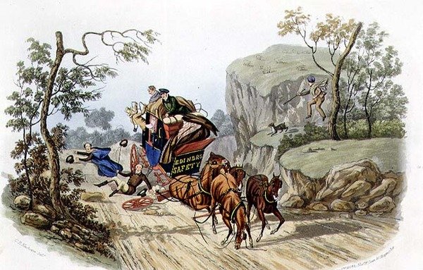 "Unfälle passieren auch den bestausgestatteten Kutschen!", graviert von R.G. Reeve, veröffentlicht von Thomas McLean von Charles B. (after) Newhouse
