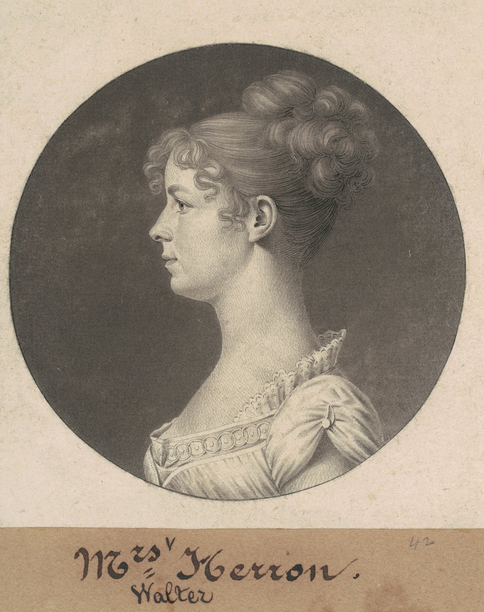 Ann Plume Herron von Charles B. J. Févret de Saint Mémin
