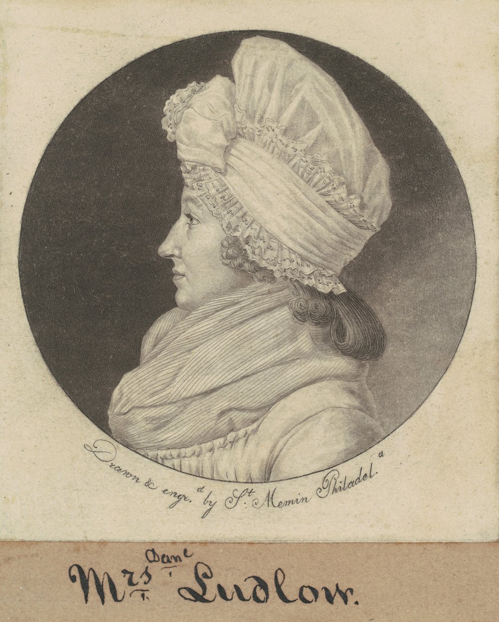 Arabella Duncan Ludlow von Charles B. J. Févret de Saint Mémin