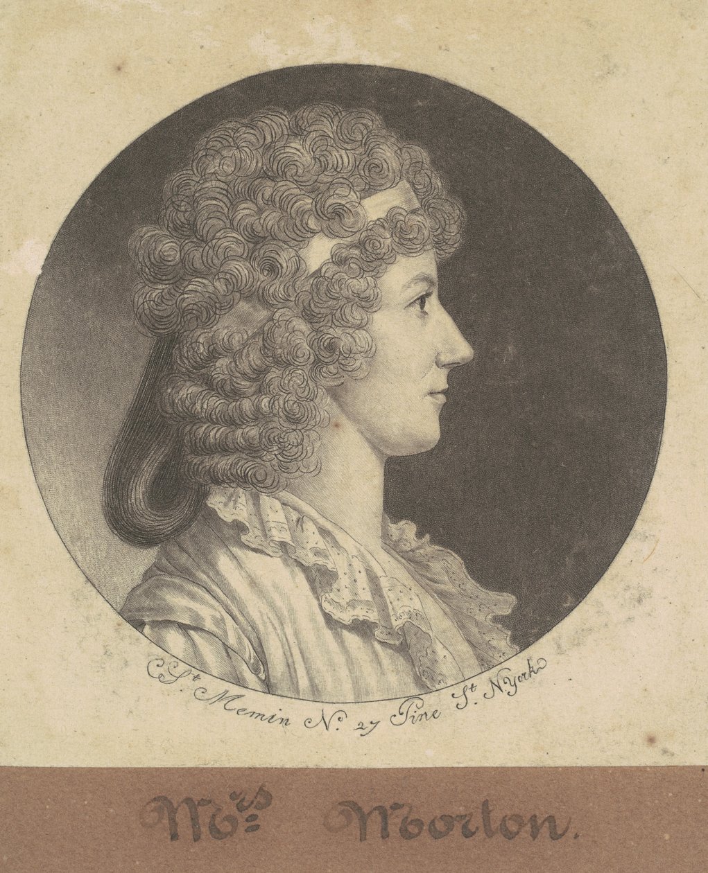 Cornelia Schuyler Morton von Charles B. J. Févret de Saint Mémin