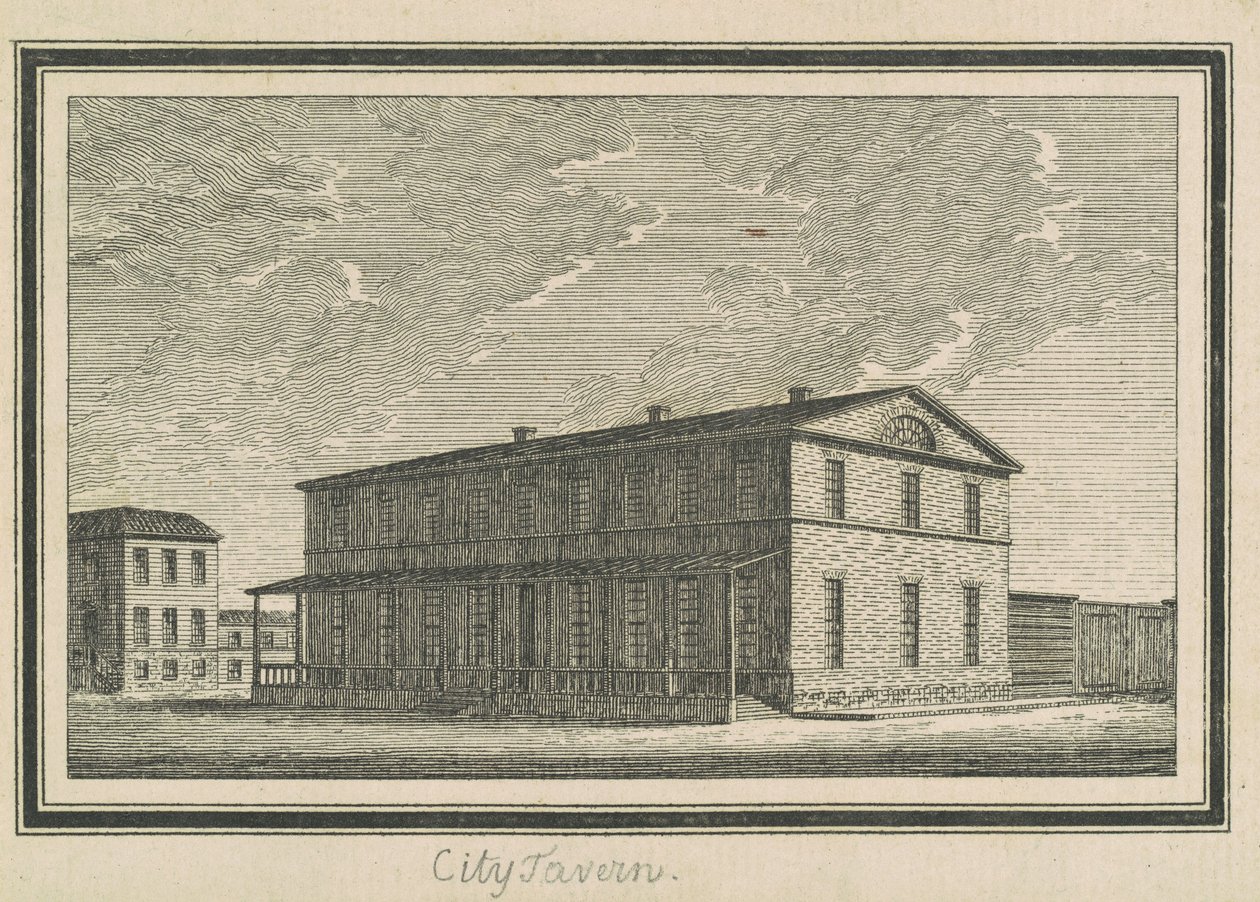 Esperanza, City Tavern von Charles B. J. Févret de Saint Mémin