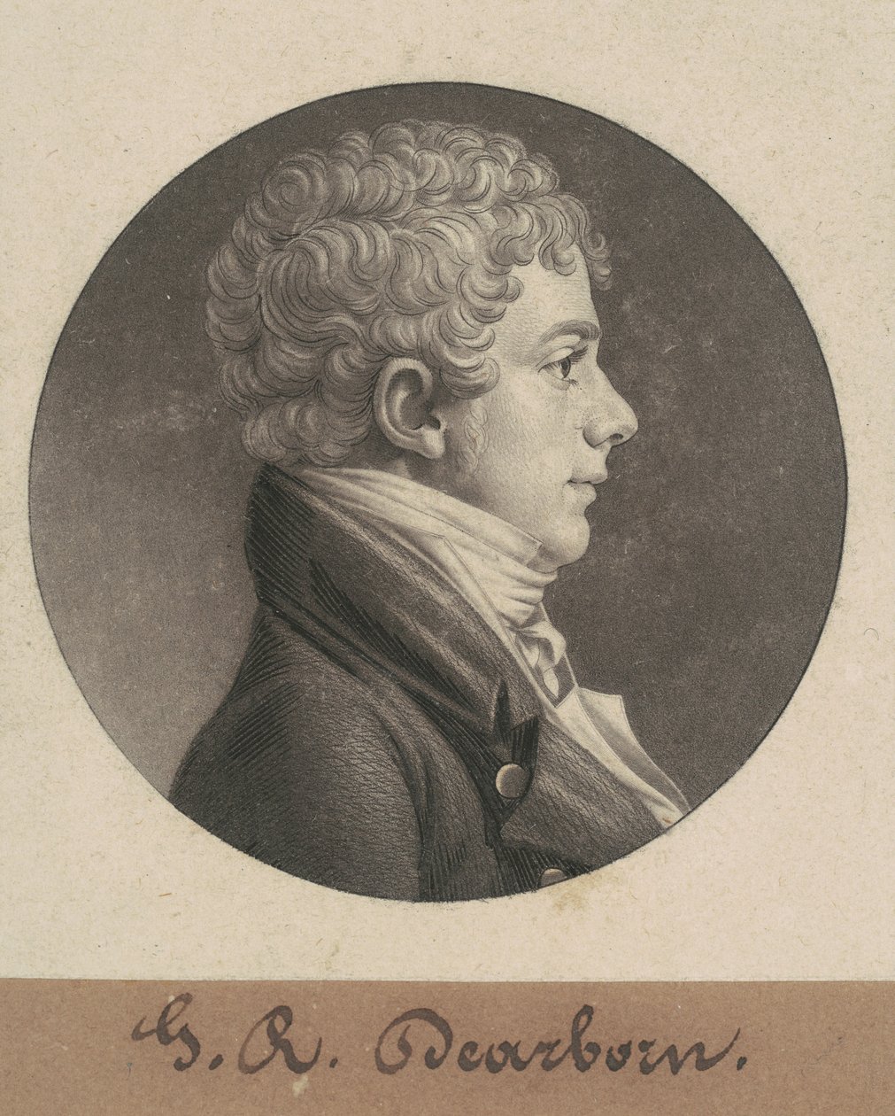 George Raleigh Dearborn von Charles B. J. Févret de Saint Mémin