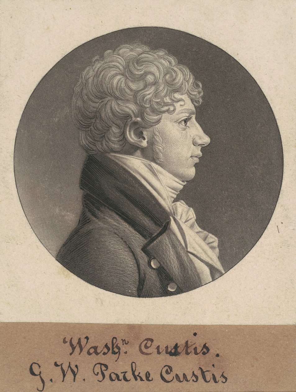 George Washington Parke Custis von Charles B. J. Févret de Saint Mémin