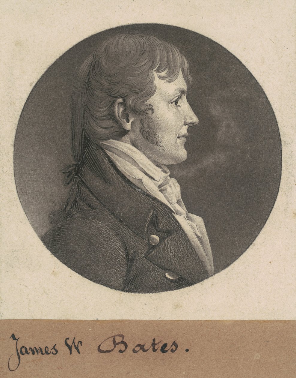 James Woodson Bates von Charles B. J. Févret de Saint Mémin