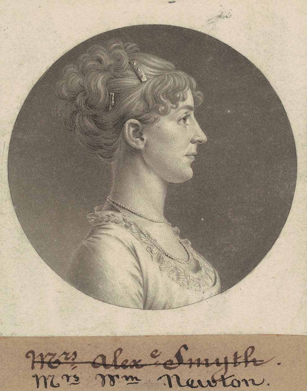 Jane Barr Stuart Newton von Charles B. J. Févret de Saint Mémin