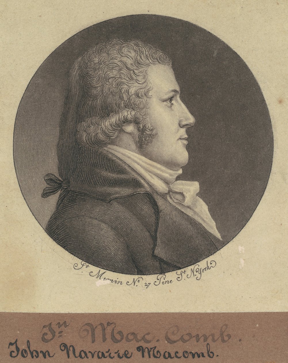 John Navarre Macomb von Charles B. J. Févret de Saint Mémin