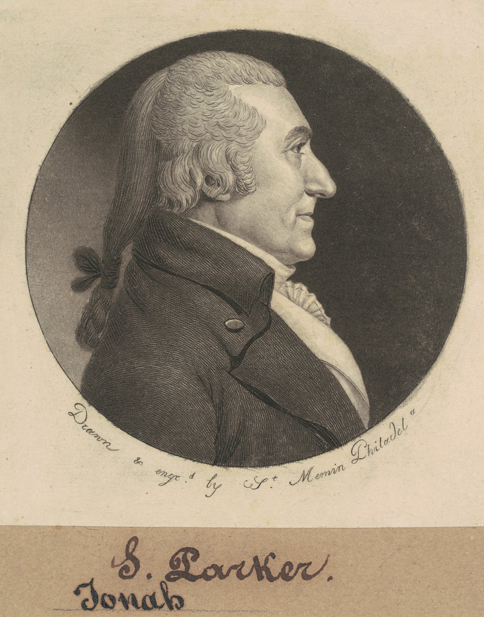 Josiah Parker von Charles B. J. Févret de Saint Mémin
